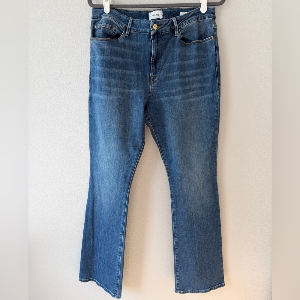 Frame Denim Women's Medium Blue Le Mini Bootcut Jeans